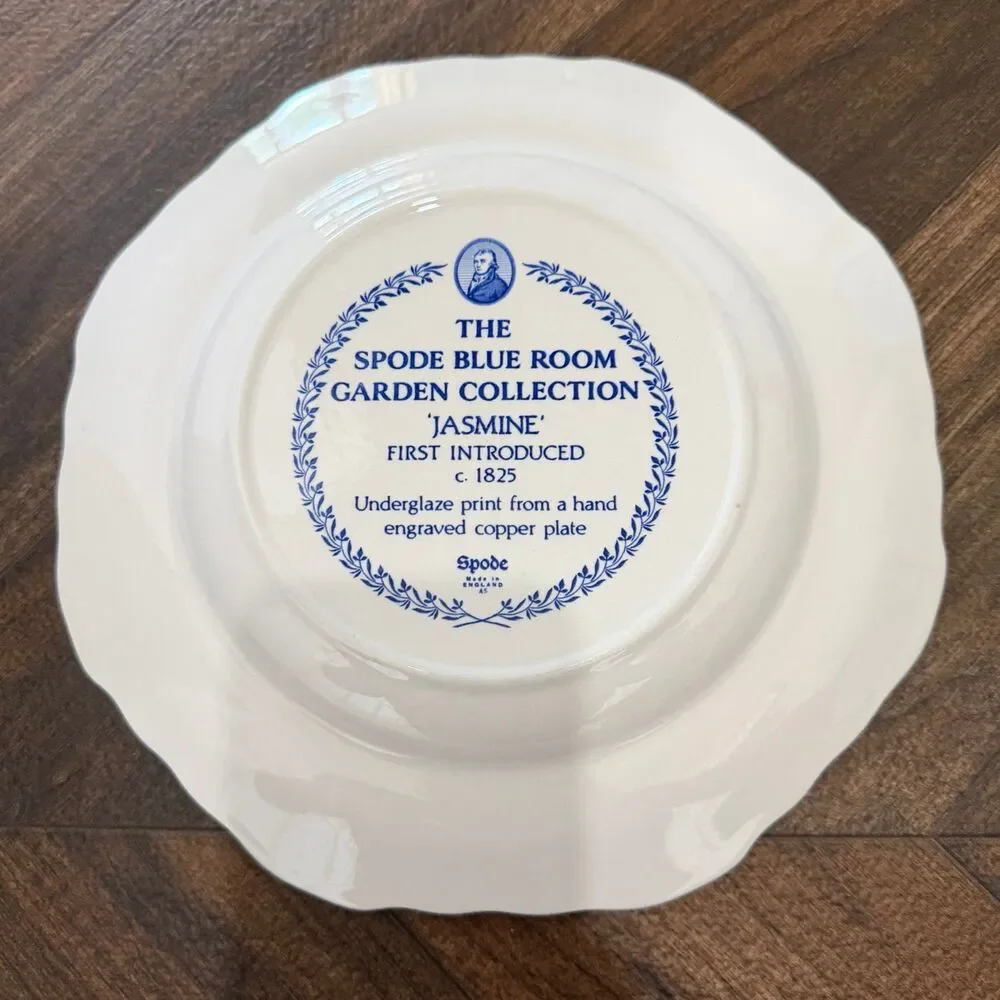 Spode Blue Room Garden Collection Jasmine Buffet Dessert Plate